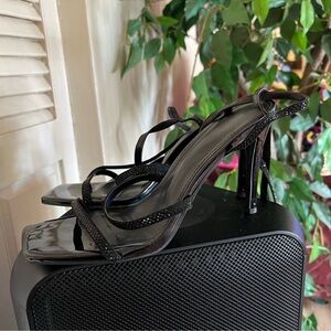 Elegant Black Strappy Heels